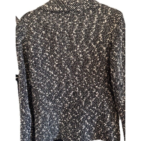 Spiegel Blazer suit jacket‎ tweedy blazer textured 1 button Black White SZ 14 - Picture 5 of 13